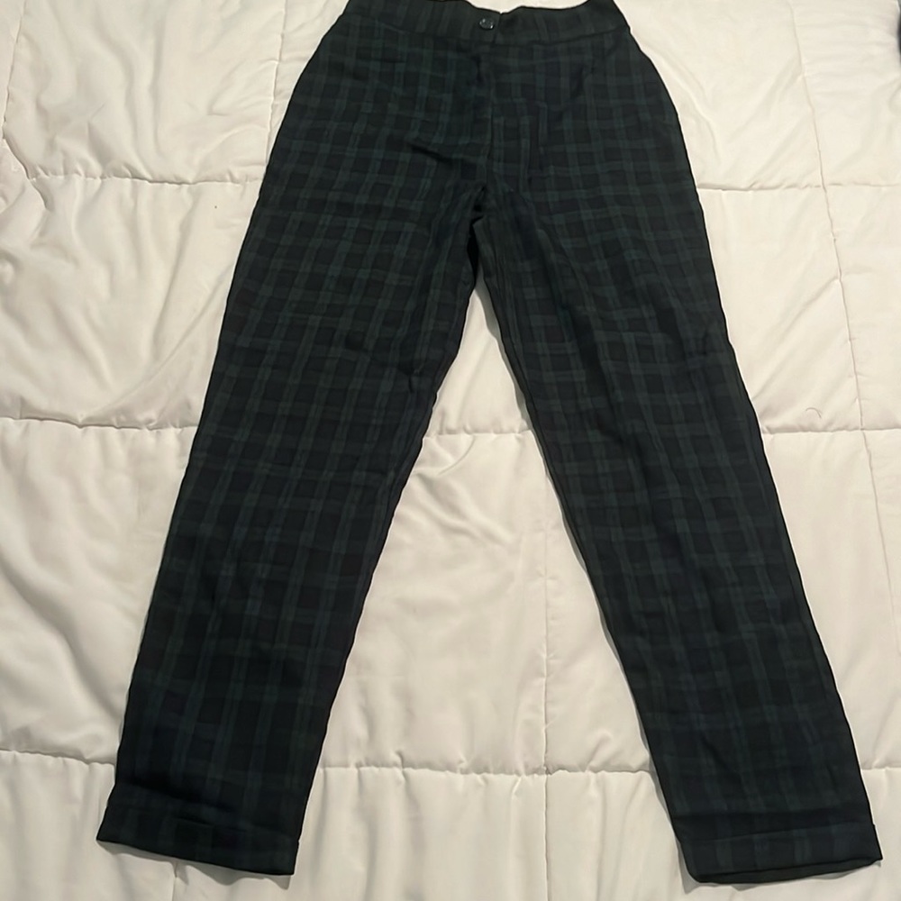 Stop Checking up on me tartan pant
